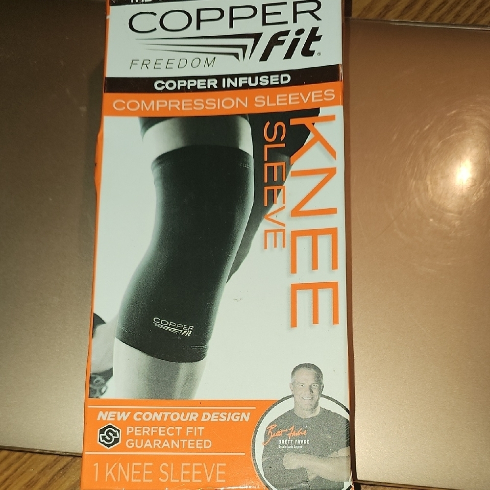 Copper Fit Copper Infused Knee Sleeve - Black Size Xlarge NEW